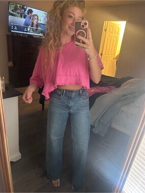 Levi's High-Rise Wide Leg Jeans in Blue Wash